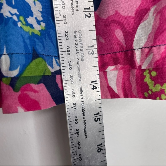 Hollister Skirt SZ S Navy Blue Summer Floral Mini Boho Cotton - Picture 12 of 15